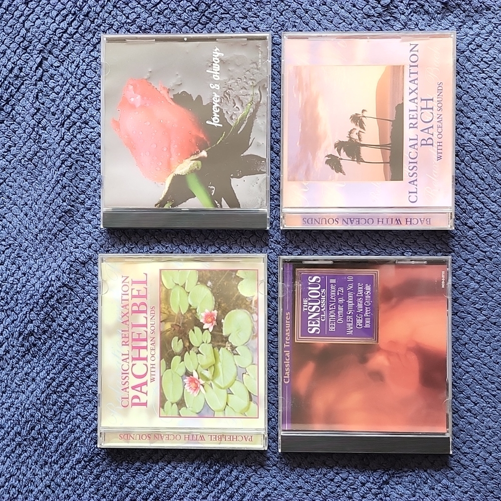 Classical Romantic/relaxing CDs. Bundle of 4